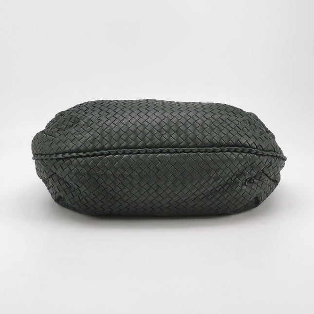 Bottega Veneta Belly Hobo Intrecciato Dark Green Nappa Leather Large 50cm