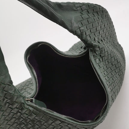 Bottega Veneta Belly Hobo Intrecciato Dark Green Nappa Leather Large 50cm