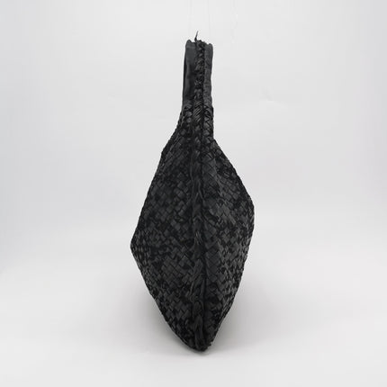 Bottega Veneta Veneta Hobo Maxi Black Leather and Velvet 52cm