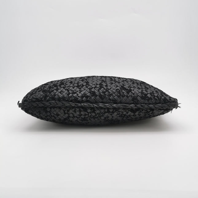 Bottega Veneta Veneta Hobo Maxi Black Leather and Velvet 52cm