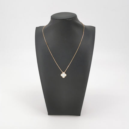 Van Cleef & Arpels Necklace Vintage Alhambra pendant 18k Yellow Gold Mother of Pearl