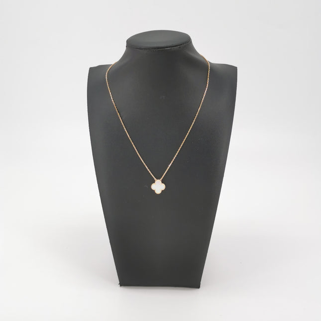 Van Cleef & Arpels Necklace Vintage Alhambra pendant 18k Yellow Gold Mother of Pearl