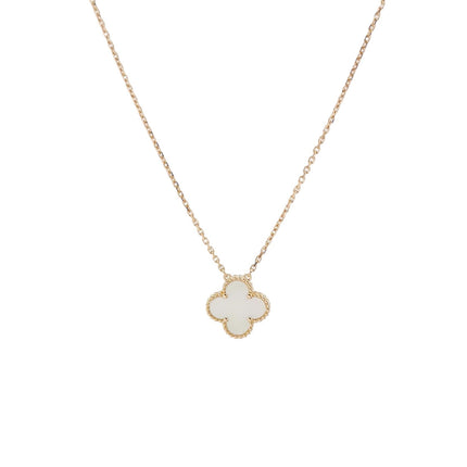 Van Cleef & Arpels Necklace Vintage Alhambra pendant 18k Yellow Gold Mother of Pearl-Luxbags