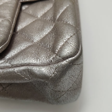 Chanel Classic Flap Mini Metallic Pink Lambskin Leather Gold Hardware