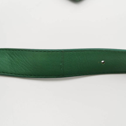 Sold Bottega Veneta Cassette Green Leather Crossbody Bag