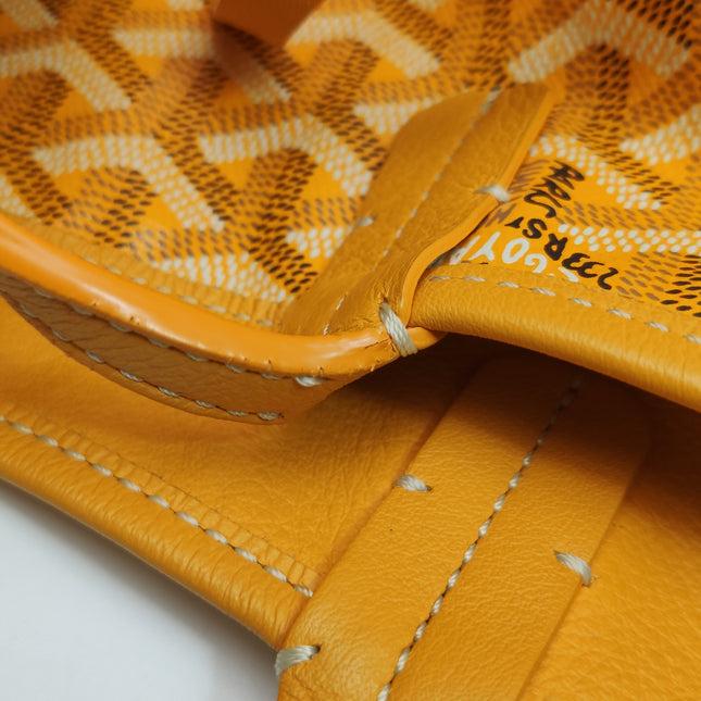 Goyard Anjou GM Large Yellow Reversible Leather Tote