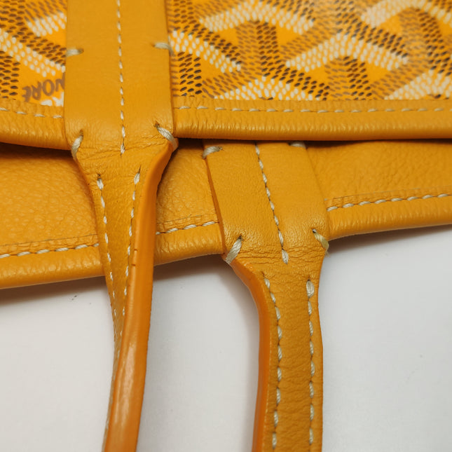 Goyard Anjou GM Large Yellow Reversible Leather Tote