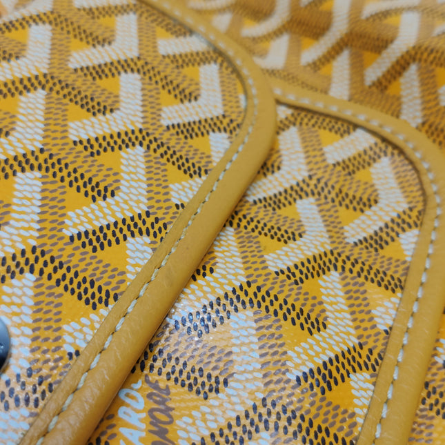 Goyard Anjou GM Large Yellow Reversible Leather Tote