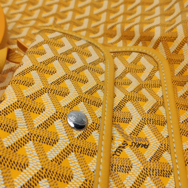 Goyard Anjou GM Large Yellow Reversible Leather Tote