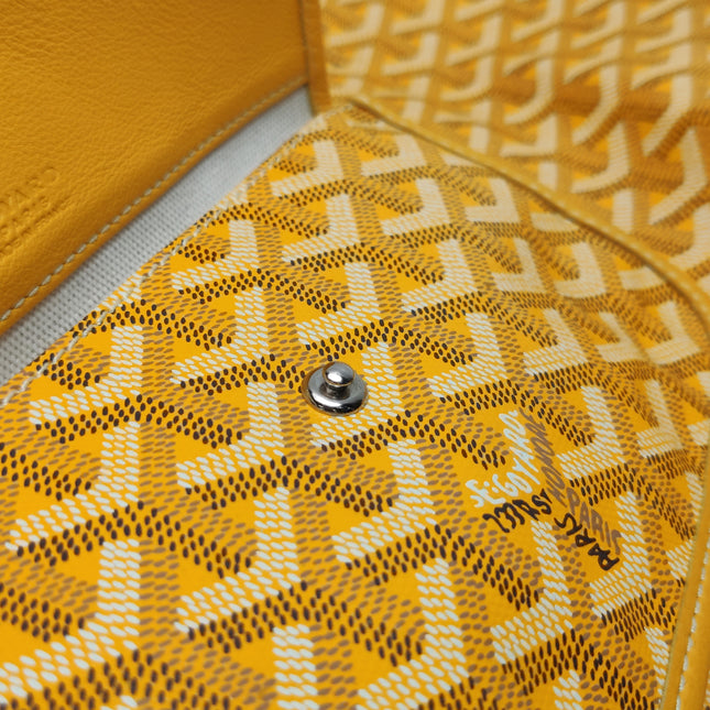 Goyard Anjou GM Large Yellow Reversible Leather Tote