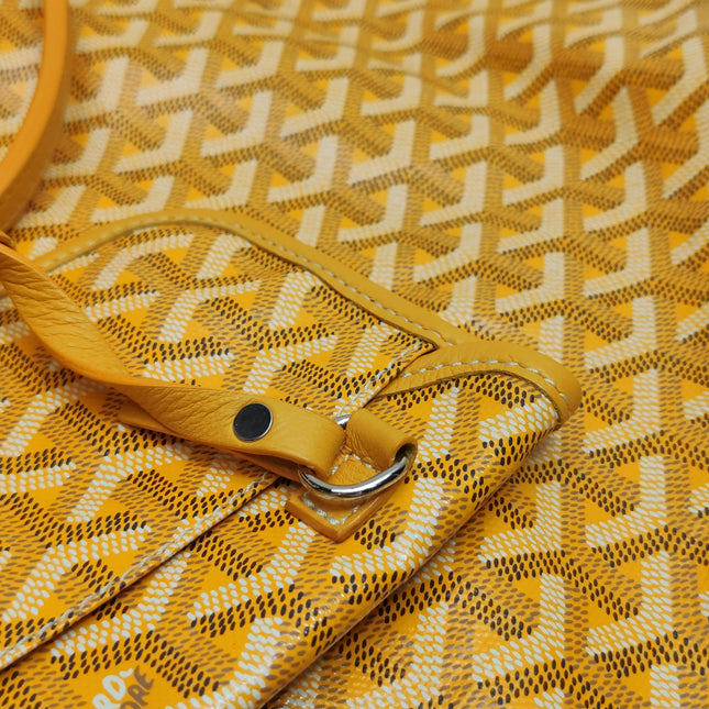 Goyard Anjou GM Large Yellow Reversible Leather Tote