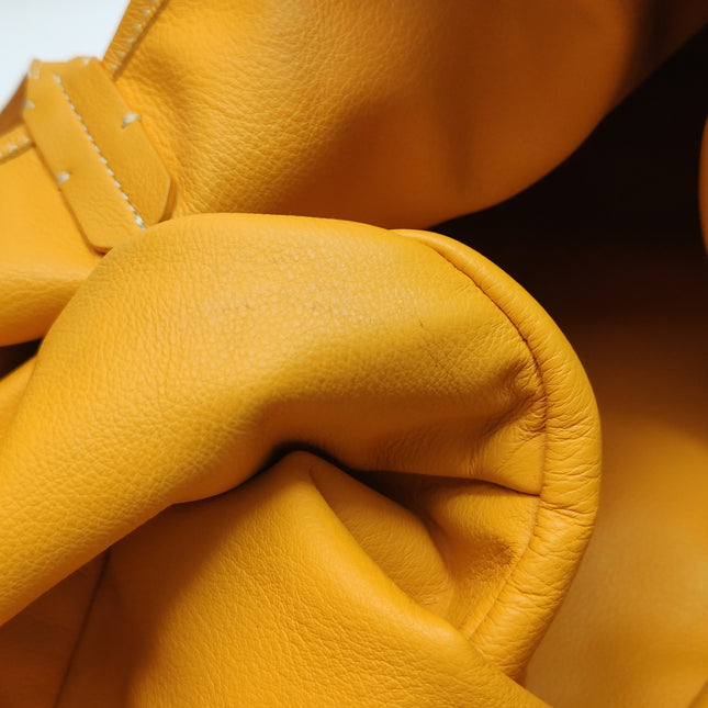 Goyard Anjou GM Large Yellow Reversible Leather Tote