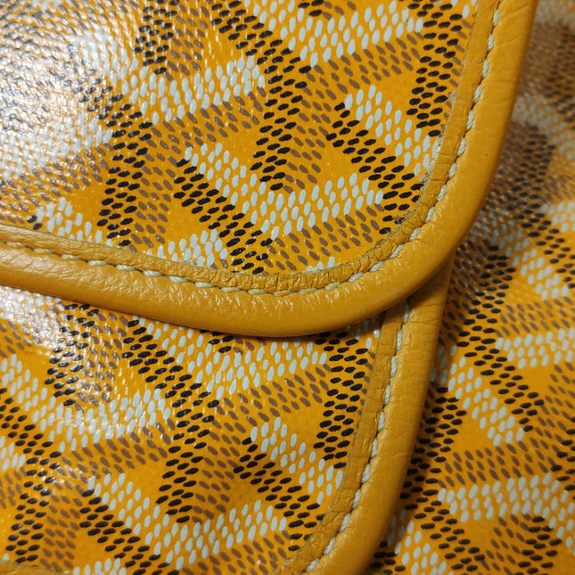Goyard Anjou GM Large Yellow Reversible Leather Tote