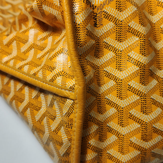 Goyard Anjou GM Large Yellow Reversible Leather Tote