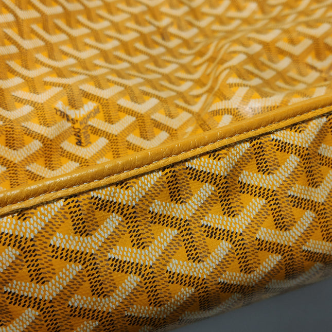 Goyard Anjou GM Large Yellow Reversible Leather Tote