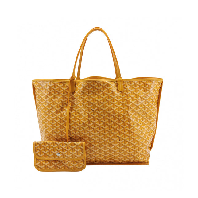 Goyard Anjou GM Large Yellow Reversible Leather Tote