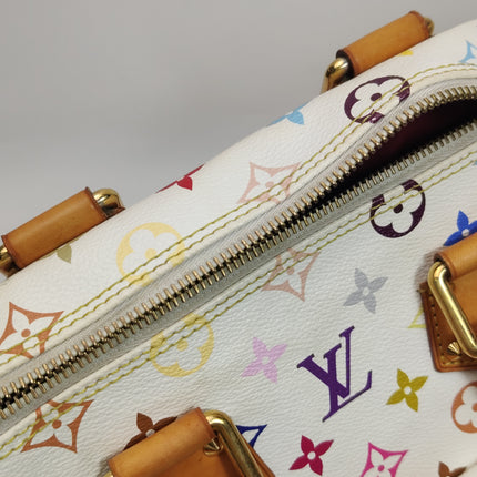 Louis Vuitton x Takashi Murakami Speedy 40 White Multicolor