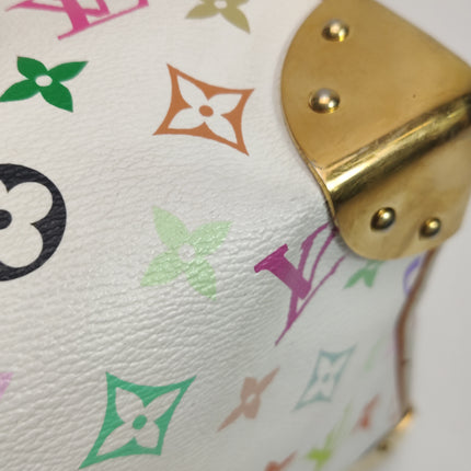 Louis Vuitton x Takashi Murakami Speedy 40 White Multicolor