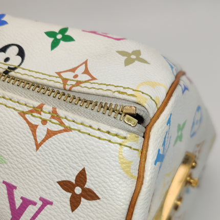 Louis Vuitton x Takashi Murakami Speedy 40 White Multicolor