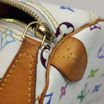 Louis Vuitton x Takashi Murakami Speedy 40 White Multicolor