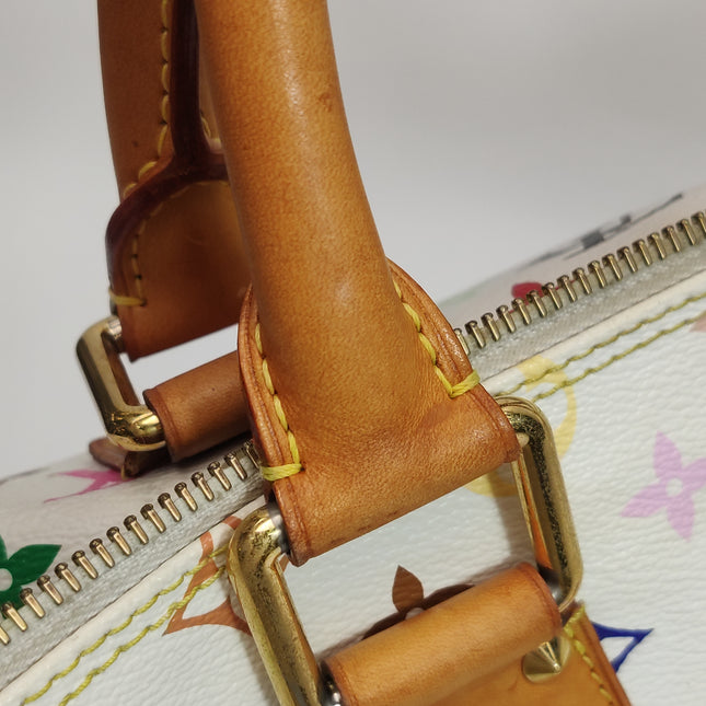 Louis Vuitton x Takashi Murakami Speedy 40 White Multicolor