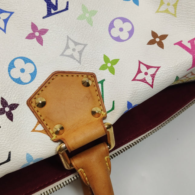 Louis Vuitton x Takashi Murakami Speedy 40 White Multicolor