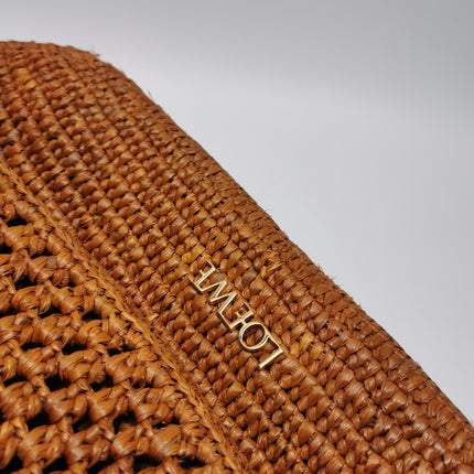 Sac cabas petit modèle Loewe Paulas Ibiza Anagram en raphia