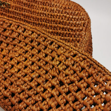 Sac cabas petit modèle Loewe Paulas Ibiza Anagram en raphia