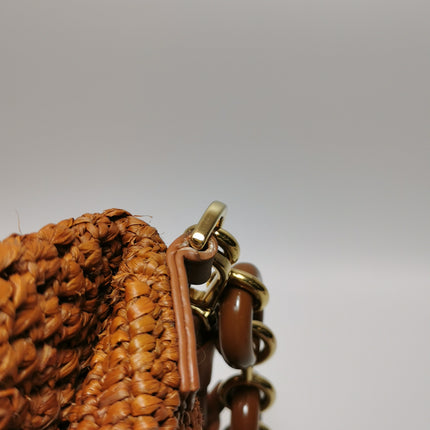 Sac cabas petit modèle Loewe Paulas Ibiza Anagram en raphia