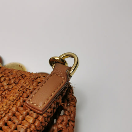 Sac cabas petit modèle Loewe Paulas Ibiza Anagram en raphia