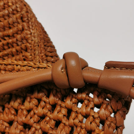 Sac cabas petit modèle Loewe Paulas Ibiza Anagram en raphia