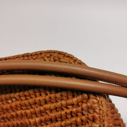 Sac cabas petit modèle Loewe Paulas Ibiza Anagram en raphia