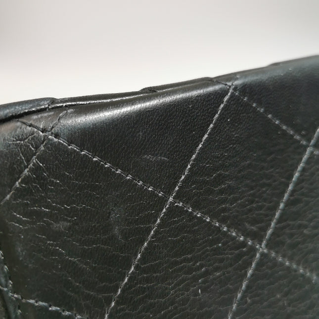 Chanel Classic Flap Maxi 2009 Black Lambskin Leather Single Flap with Gold Hardware
