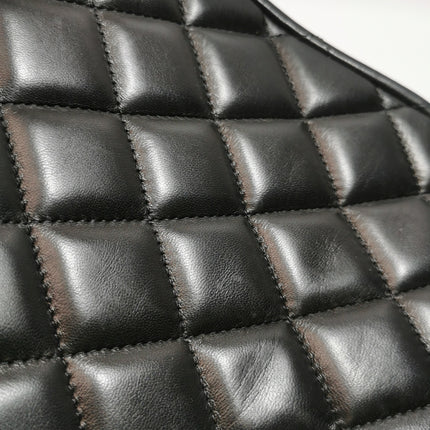 Chanel Classic Flap Maxi 2009 Black Lambskin Leather Single Flap with Gold Hardware