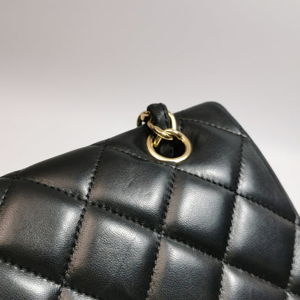 Chanel Classic Flap Maxi 2009 Black Lambskin Leather Single Flap with Gold Hardware