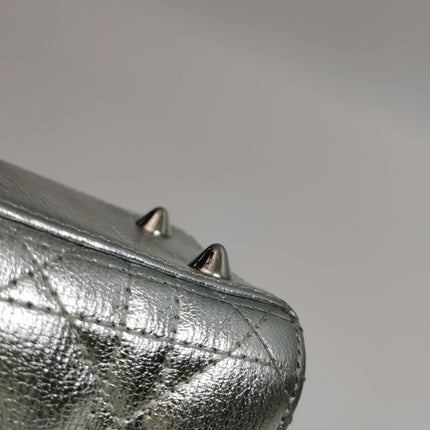 Lady Dior Small My Abcdior Cannage Leather Silver with Strap 2018