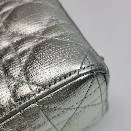 Lady Dior Small My Abcdior Cannage Leather Silver with Strap 2018