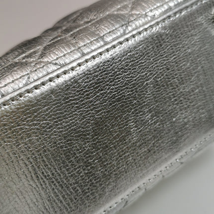 Lady Dior Small My Abcdior Cannage Leather Silver with Strap 2018