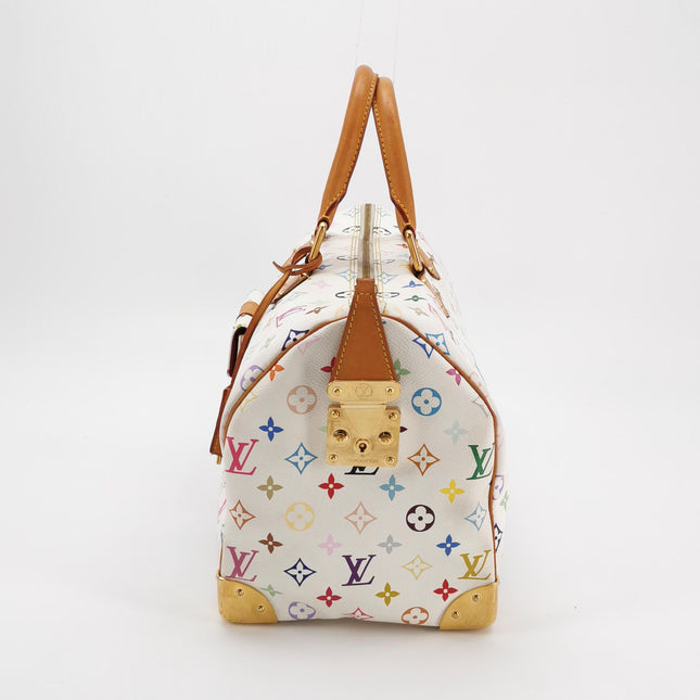 Louis Vuitton x Takashi Murakami Speedy 40 White Multicolor