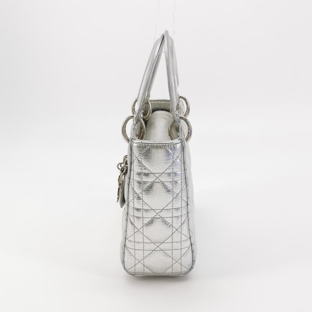 Verkauft Lady Dior My Abcdior Blaues Cannage-Lammleder mit Riemen
