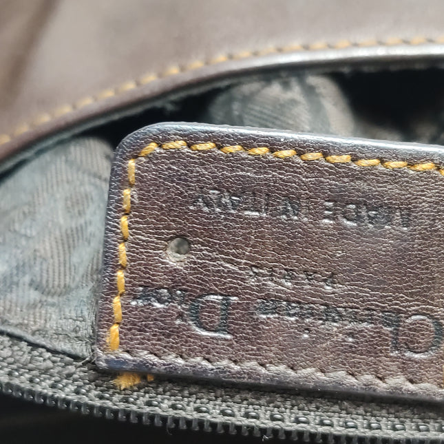 Sac bandoulière Dior Vintage Gaucho grand modèle en cuir rouge