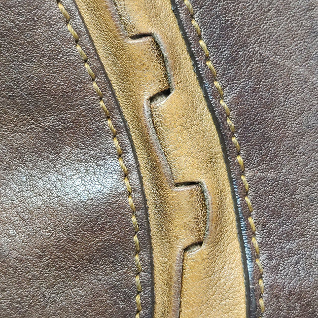 Sac bandoulière Dior Vintage Gaucho grand modèle en cuir rouge