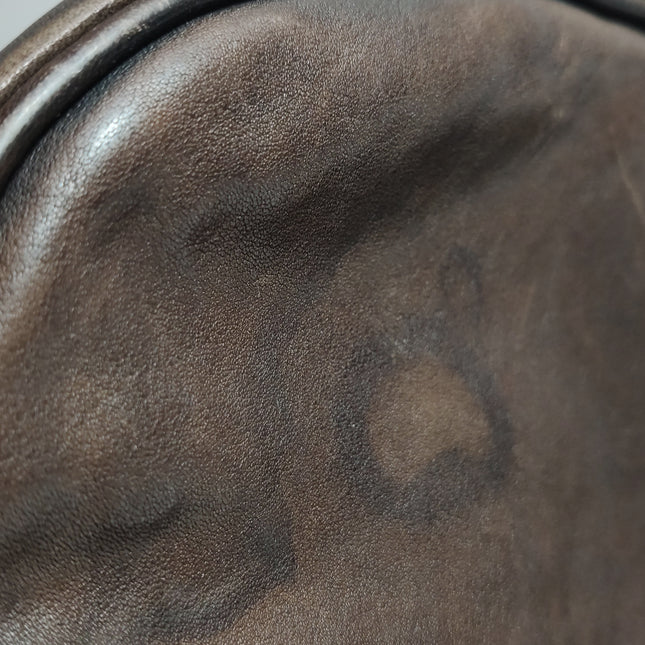 Sac bandoulière Dior Vintage Gaucho grand modèle en cuir rouge