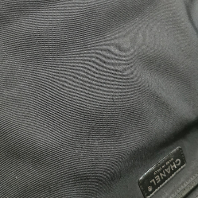 Sac à rabat matelassé à rayures Chanel Bubble Chain, cabas rouge/blanc