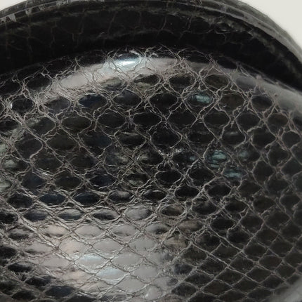 Gucci Bamboo 1947 Night Mini Black Python Snake Skin Evening Bag with Chain
