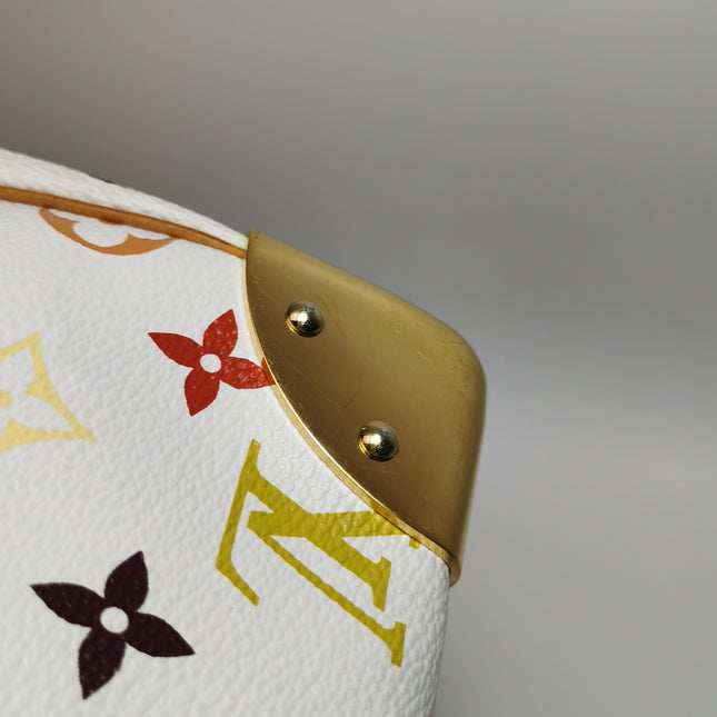 Louis Vuitton x Takashi Murakami Speedy 40 White Multicolor