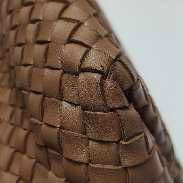 Bottega Veneta Cabat Tote Intreccio Leather Tan Brown 40cm