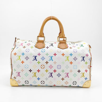 Louis Vuitton x Takashi Murakami Speedy 40 White Multicolor