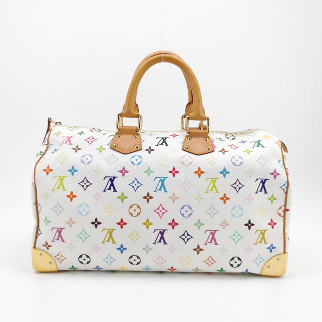 Louis Vuitton x Takashi Murakami Speedy 40 White Multicolor
