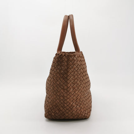 Bottega Veneta Cabat Tote Intreccio Leather Tan Brown 40cm
